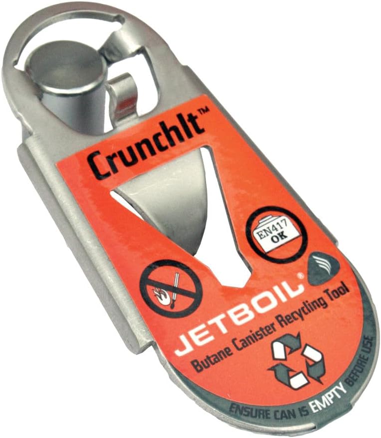 Jetboil CrunchIt Butane Canister Recycling Tool - Orange - Image 1